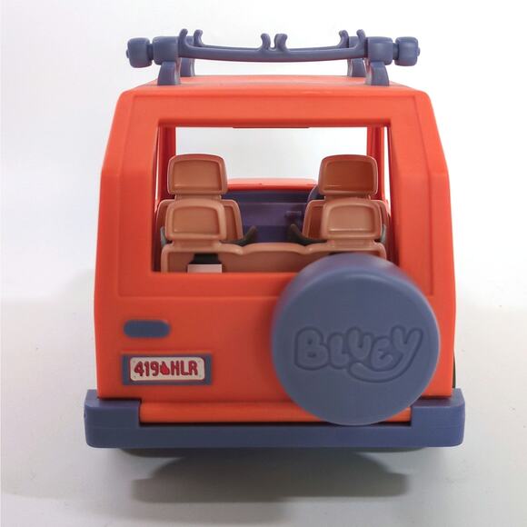 BLUEY Heeler Jeep 4WD FAMILY VEHICLE CAR By Moose Toys Car Orange Hatchback 2018 - Picture 3 of 7